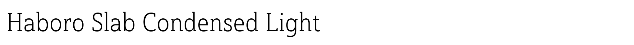 Haboro Slab Condensed Light image